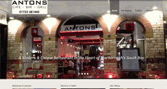 Desktop Screenshot of antonscafebar.com