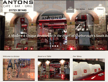 Tablet Screenshot of antonscafebar.com